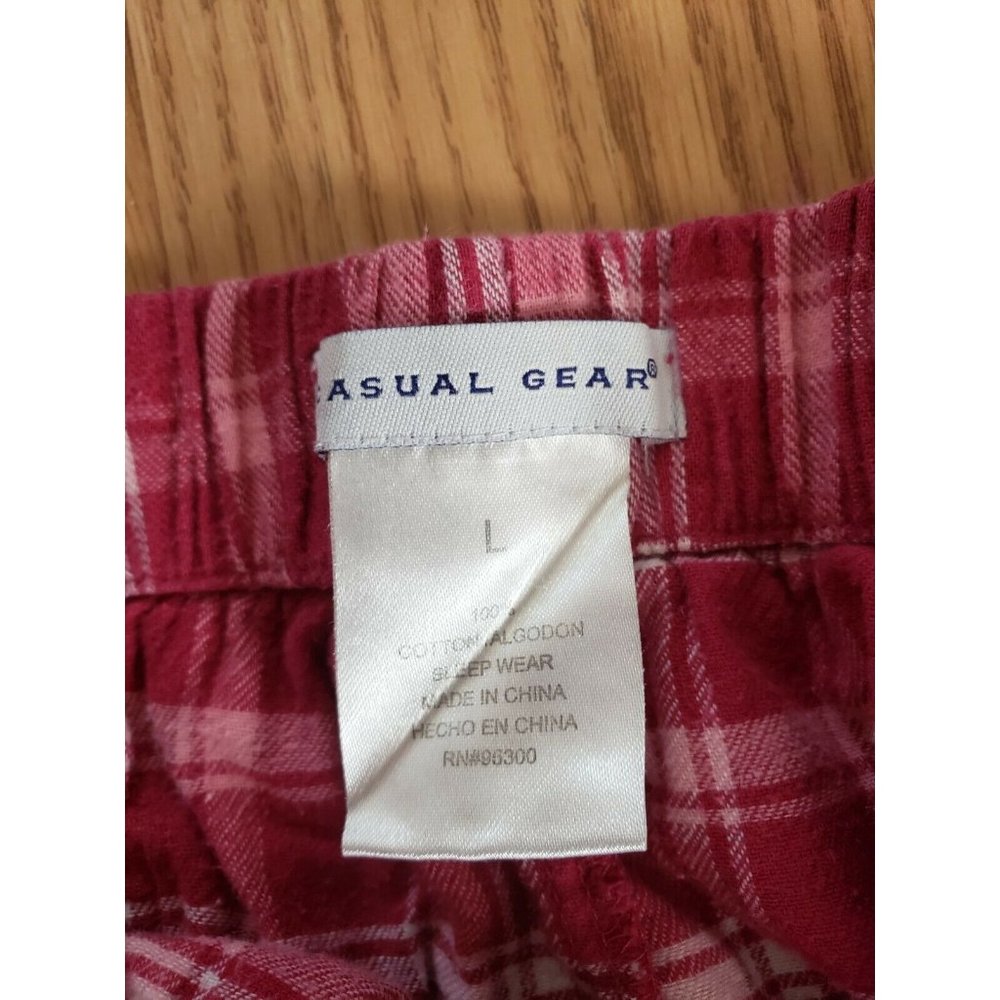 Casual Gear L Pajama Pants Pink Elastic Waist L Regular Woman’s Lounging